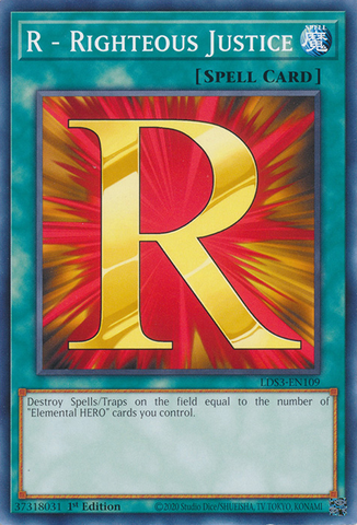 R - Righteous Justice [LDS3-EN109] Common - Card Brawlers | Quebec | Canada | Yu-Gi-Oh!