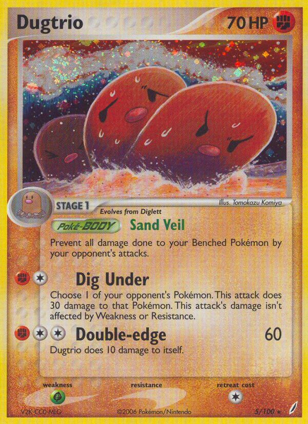 Dugtrio (5/100) (Theme Deck Exclusive) [EX: Crystal Guardians] - Card Brawlers | Quebec | Canada | Yu-Gi-Oh!