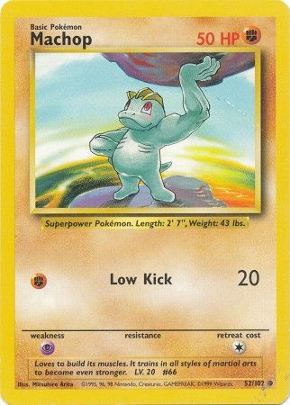 Machop (52/102) [Base Set Unlimited] - Card Brawlers | Quebec | Canada | Yu-Gi-Oh!