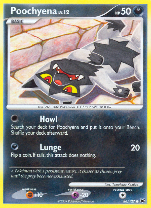 Poochyena (86/127) [Platinum: Base Set] - Card Brawlers | Quebec | Canada | Yu-Gi-Oh!