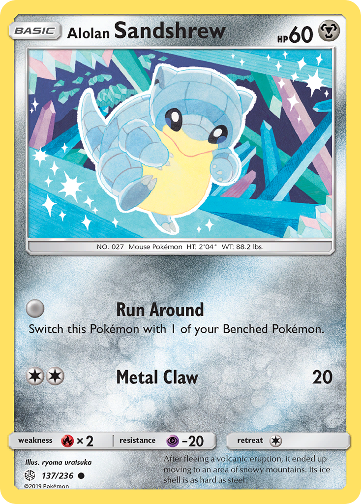 Alolan Sandshrew (137/236) [Sun & Moon: Cosmic Eclipse] - Card Brawlers | Quebec | Canada | Yu-Gi-Oh!