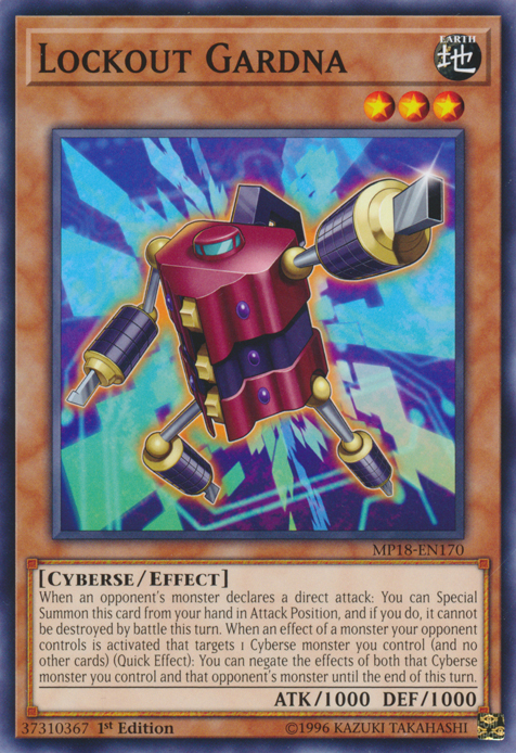 Lockout Gardna [MP18-EN170] Common - Card Brawlers | Quebec | Canada | Yu-Gi-Oh!