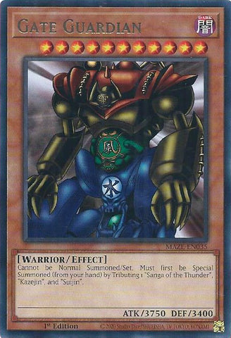 Gate Guardian [MAZE-EN035] Rare - Card Brawlers | Quebec | Canada | Yu-Gi-Oh!