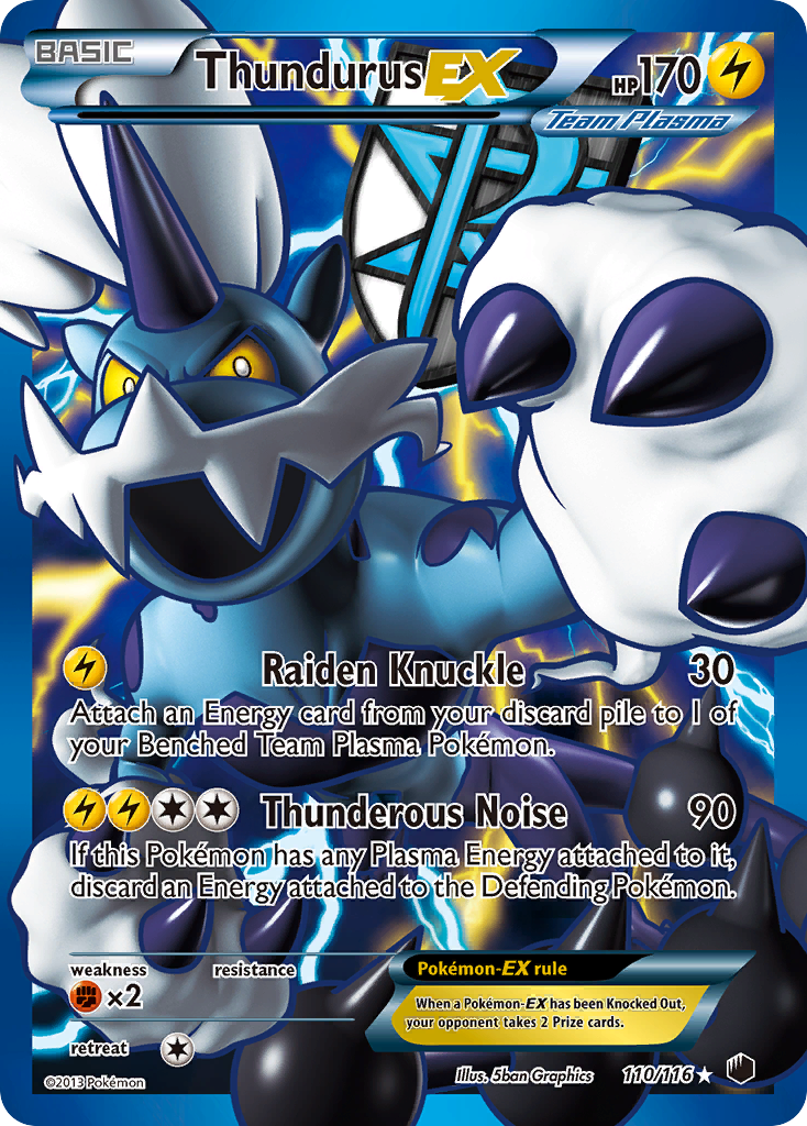 Thundurus EX (110/116) [Black & White: Plasma Freeze] - Card Brawlers | Quebec | Canada | Yu-Gi-Oh!