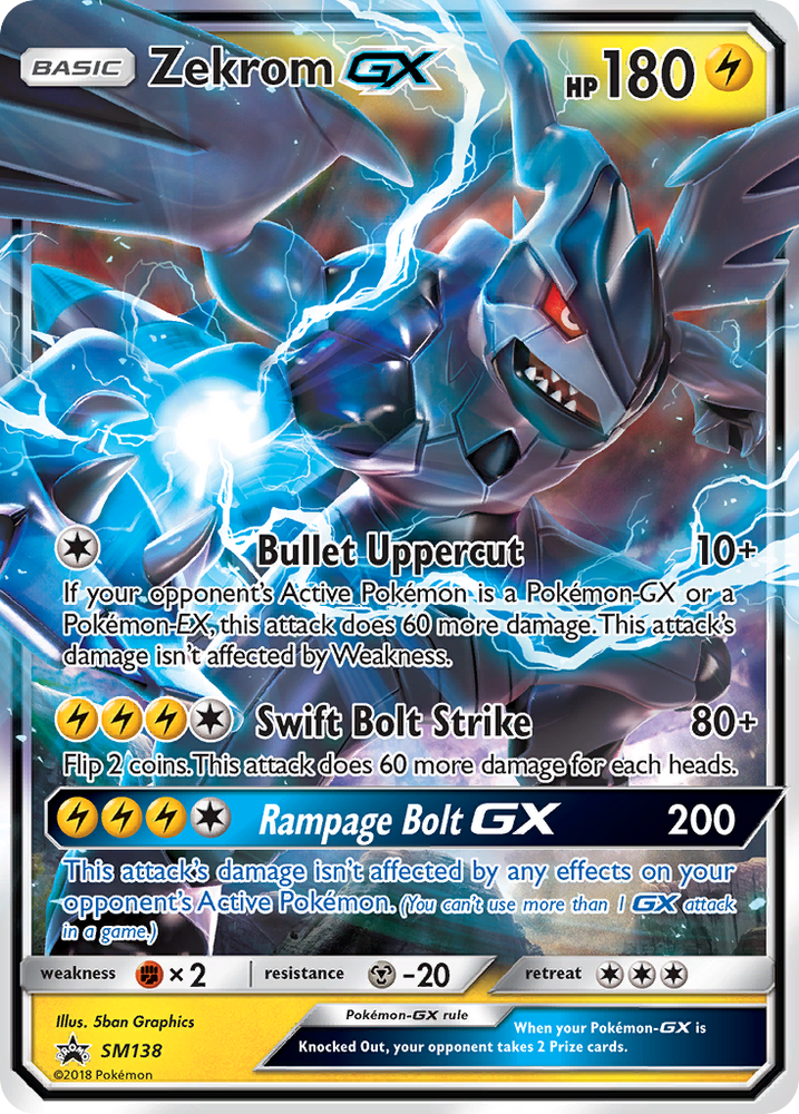 Zekrom GX (SM138) [Sun & Moon: Black Star Promos] - Card Brawlers | Quebec | Canada | Yu-Gi-Oh!