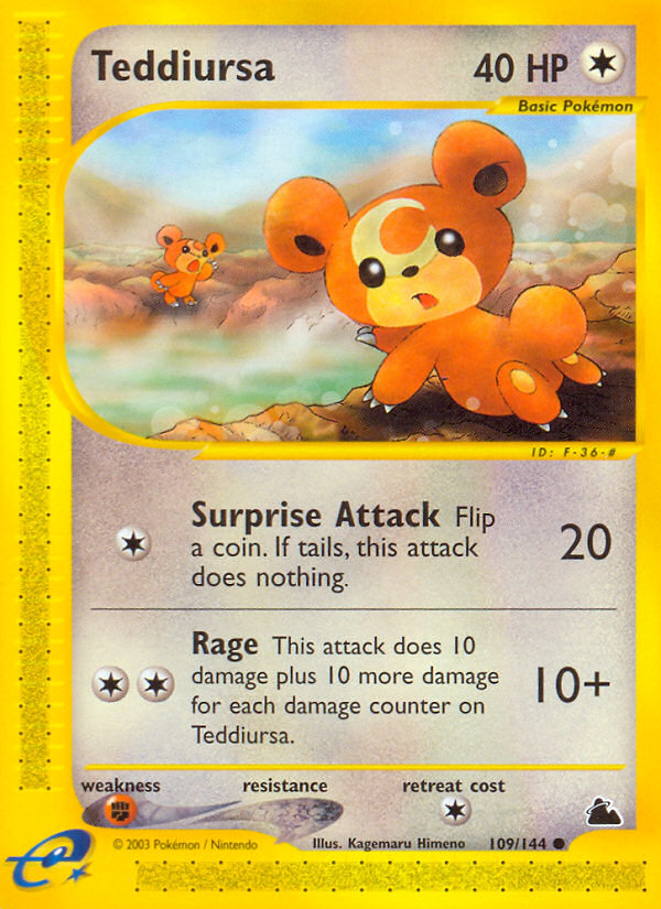 Teddiursa (109/144) [Skyridge] - Card Brawlers | Quebec | Canada | Yu-Gi-Oh!