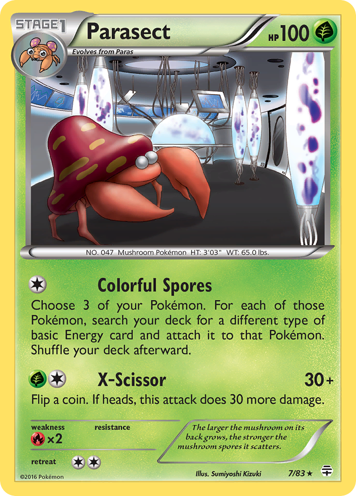 Parasect (7/83) [XY: Generations] - Card Brawlers | Quebec | Canada | Yu-Gi-Oh!