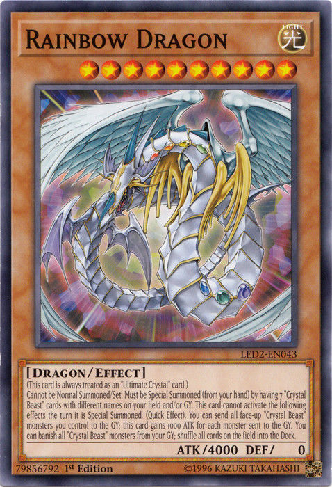 Rainbow Dragon [LED2-EN043] Common - Yu-Gi-Oh! - Card Brawlers | Quebec | Canada |