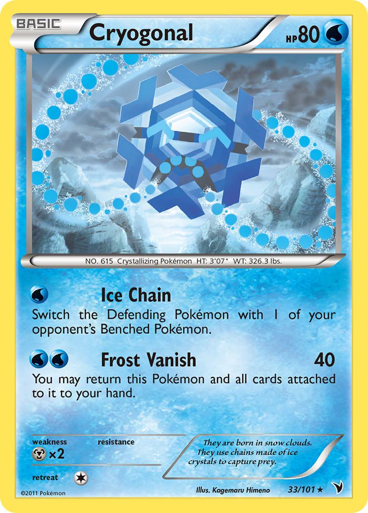 Cryogonal (33/101) [Black & White: Noble Victories] - Card Brawlers | Quebec | Canada | Yu-Gi-Oh!