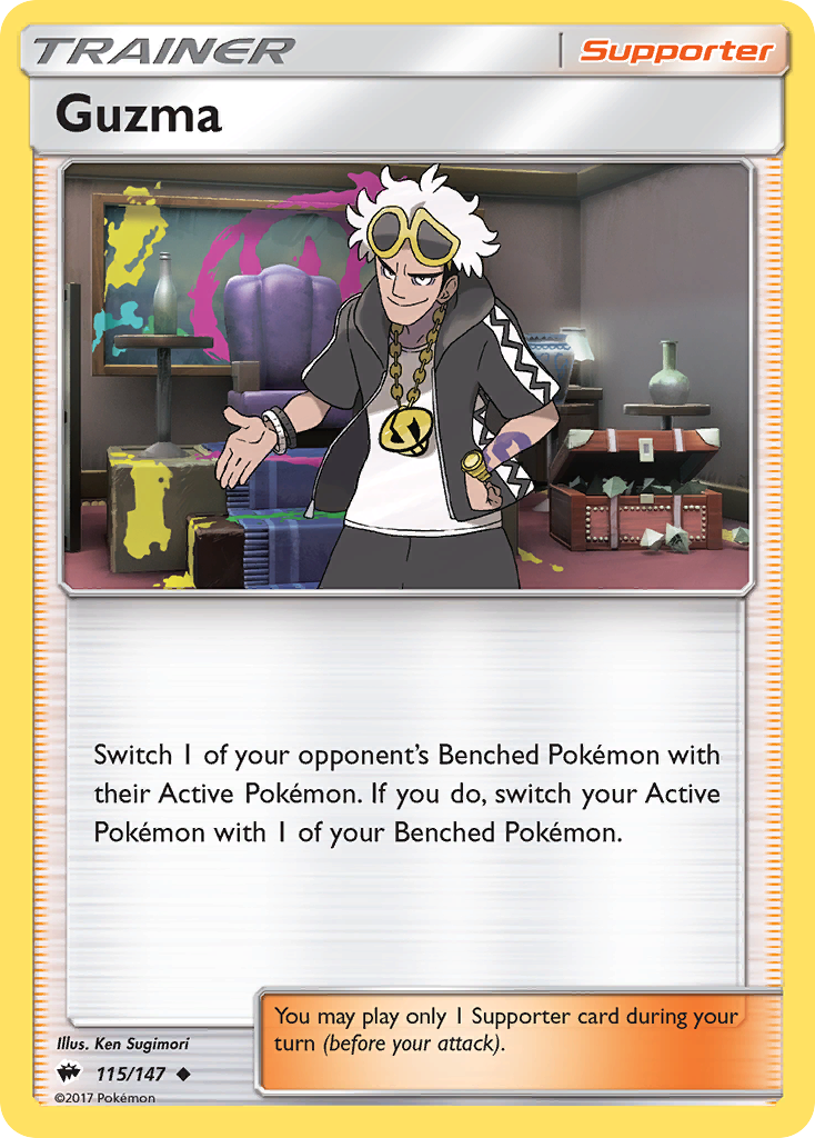 Guzma (115/147) [Sun & Moon: Burning Shadows] - Card Brawlers | Quebec | Canada | Yu-Gi-Oh!
