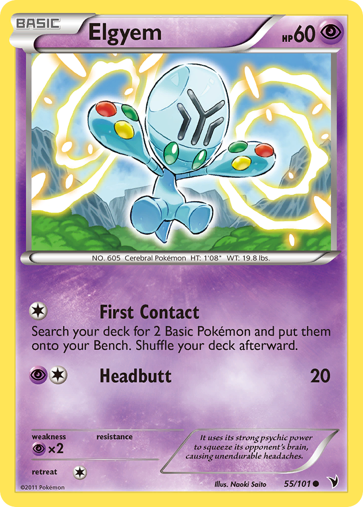 Elgyem (55/101) [Black & White: Noble Victories] - Card Brawlers | Quebec | Canada | Yu-Gi-Oh!