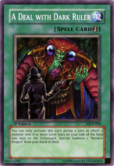A Deal with Dark Ruler [DCR-030] Common - Card Brawlers | Quebec | Canada | Yu-Gi-Oh!