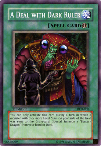 A Deal with Dark Ruler [DCR-030] Common - Card Brawlers | Quebec | Canada | Yu-Gi-Oh!