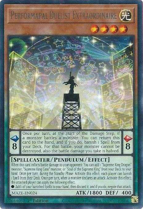 Performapal Duelist Extraordinaire [MAZE-EN024] Rare - Card Brawlers | Quebec | Canada | Yu-Gi-Oh!