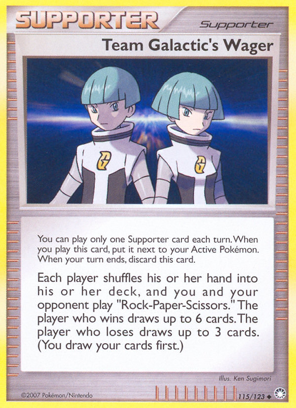 Team Galactic's Wager (115/123) [Diamond & Pearl: Mysterious Treasures] - Card Brawlers | Quebec | Canada | Yu-Gi-Oh!