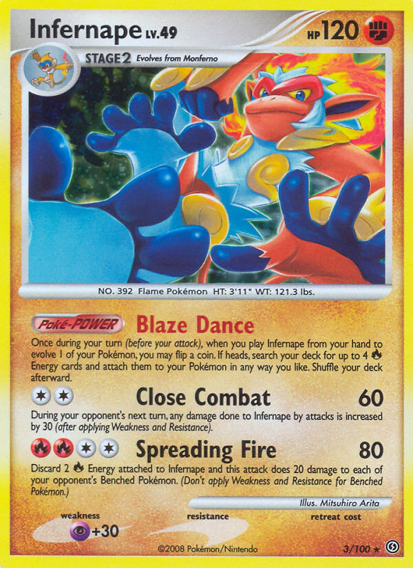 Infernape (3/100) [Diamond & Pearl: Stormfront] - Card Brawlers | Quebec | Canada | Yu-Gi-Oh!
