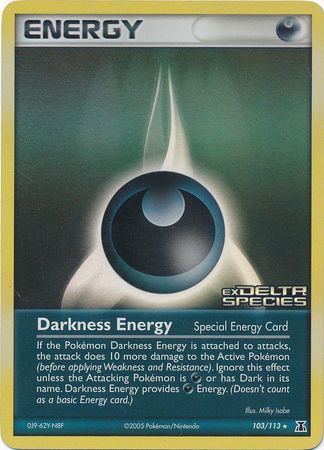 Darkness Energy (103/113) (Stamped) [EX: Delta Species] - Card Brawlers | Quebec | Canada | Yu-Gi-Oh!