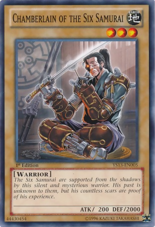 Chamberlain of the Six Samurai [YS13-EN005] Common - Card Brawlers | Quebec | Canada | Yu-Gi-Oh!