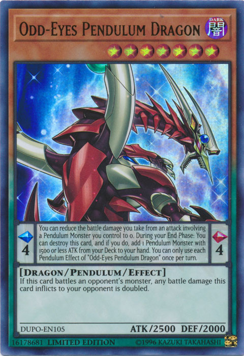 Odd-Eyes Pendulum Dragon [DUPO-EN105] Ultra Rare - Card Brawlers | Quebec | Canada | Yu-Gi-Oh!
