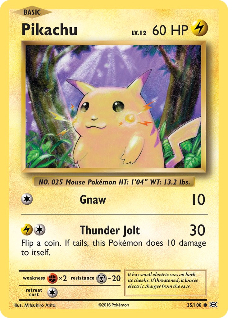 Pikachu (35/108) (Theme Deck Exclusive) (Cracked Ice Holo) [XY: Evolutions] - Card Brawlers | Quebec | Canada | Yu-Gi-Oh!