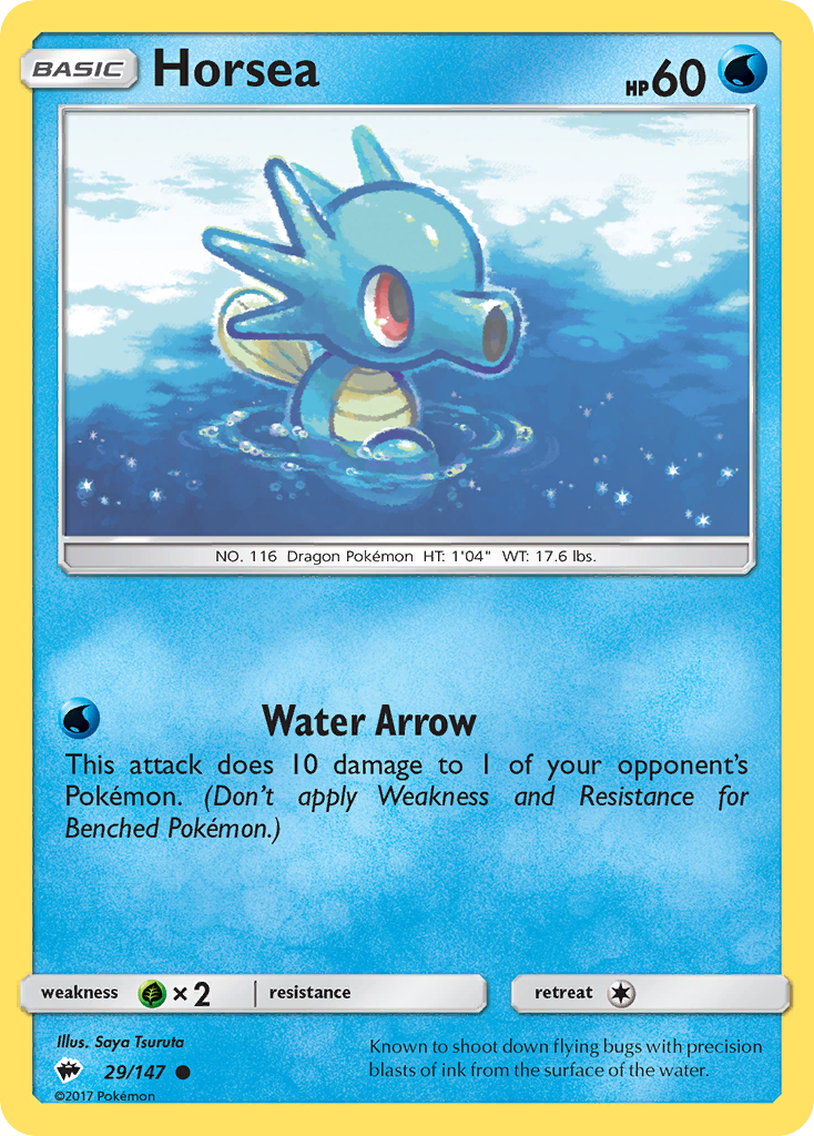 Horsea (29/147) [Sun & Moon: Burning Shadows] - Card Brawlers | Quebec | Canada | Yu-Gi-Oh!