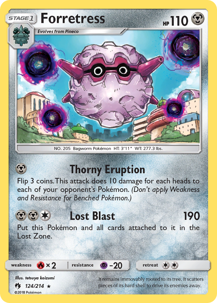 Forretress (124/214) [Sun & Moon: Lost Thunder] - Card Brawlers | Quebec | Canada | Yu-Gi-Oh!