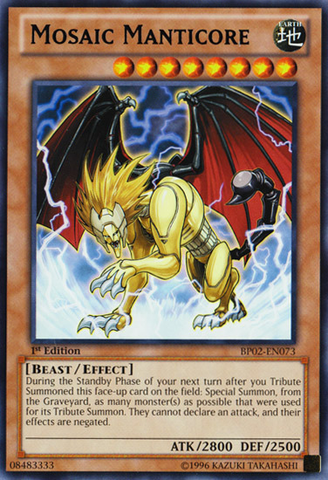 Mosaic Manticore [BP02-EN073] Mosaic Rare - Card Brawlers | Quebec | Canada | Yu-Gi-Oh!