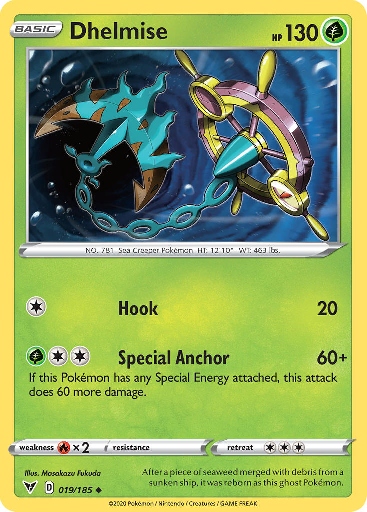 Dhelmise (019/185) [Sword & Shield: Vivid Voltage] - Card Brawlers | Quebec | Canada | Yu-Gi-Oh!