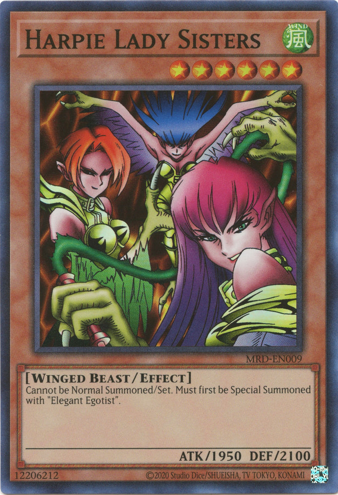 Harpie Lady Sisters (25th Anniversary) [MRD-EN009] Super Rare - Card Brawlers | Quebec | Canada | Yu-Gi-Oh!