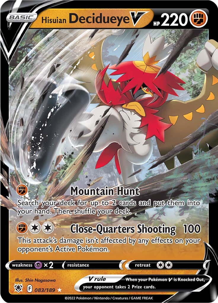 Hisuian Decidueye V (083/189) [Sword & Shield: Astral Radiance] - Card Brawlers | Quebec | Canada | Yu-Gi-Oh!