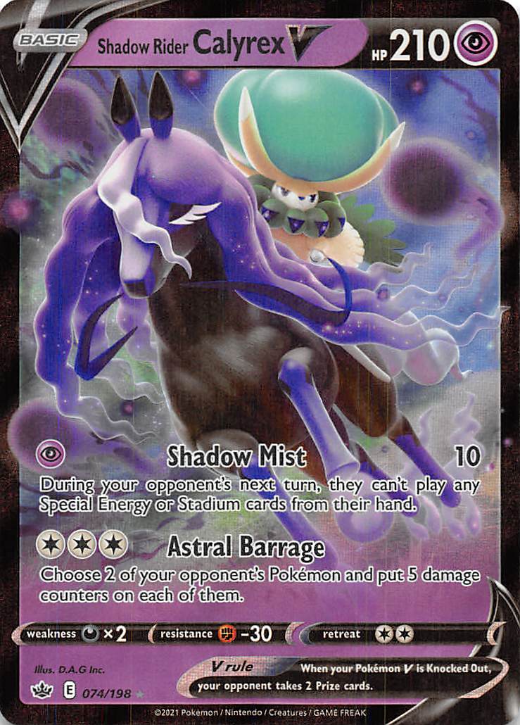 Shadow Rider Calyrex V (074/198) [Sword & Shield: Chilling Reign] - Card Brawlers | Quebec | Canada | Yu-Gi-Oh!