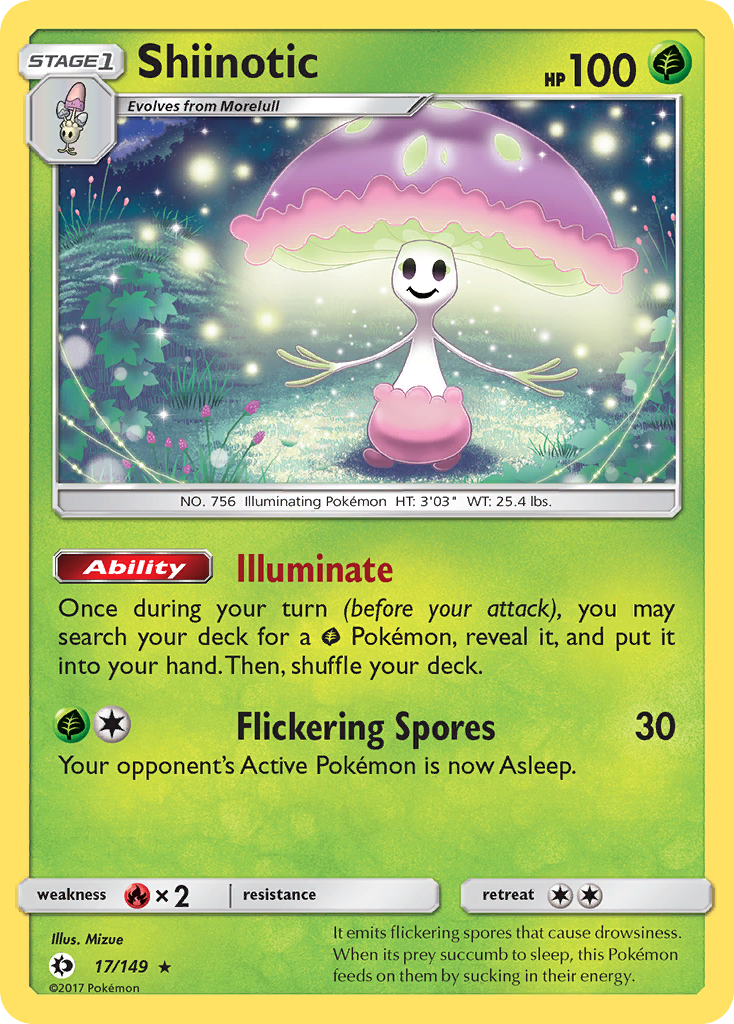 Shiinotic (17/149) [Sun & Moon: Base Set] - Card Brawlers | Quebec | Canada | Yu-Gi-Oh!