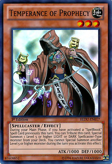 Temperance of Prophecy [REDU-EN017] Super Rare - Card Brawlers | Quebec | Canada | Yu-Gi-Oh!