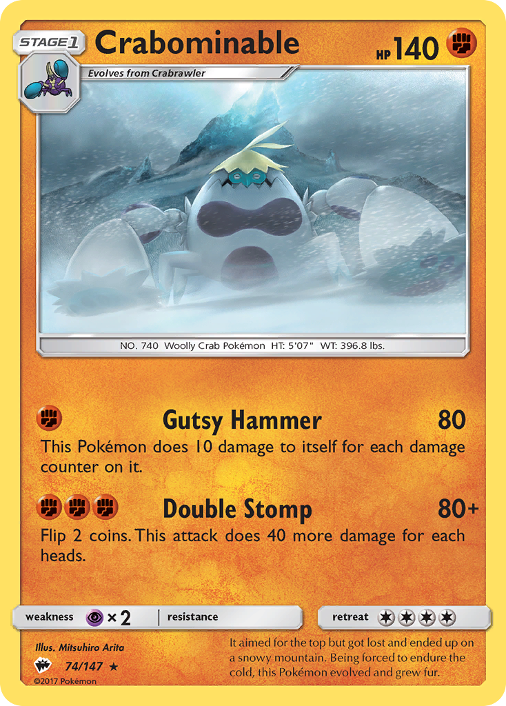 Crabominable (74/147) [Sun & Moon: Burning Shadows] - Card Brawlers | Quebec | Canada | Yu-Gi-Oh!