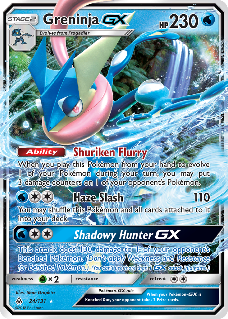 Greninja GX (24/131) [Sun & Moon: Forbidden Light] - Card Brawlers | Quebec | Canada | Yu-Gi-Oh!