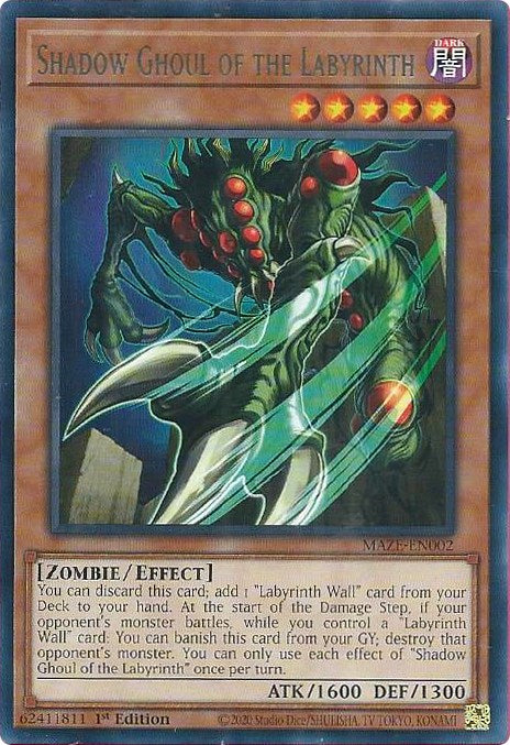 Shadow Ghoul of the Labyrinth [MAZE-EN002] Rare - Card Brawlers | Quebec | Canada | Yu-Gi-Oh!