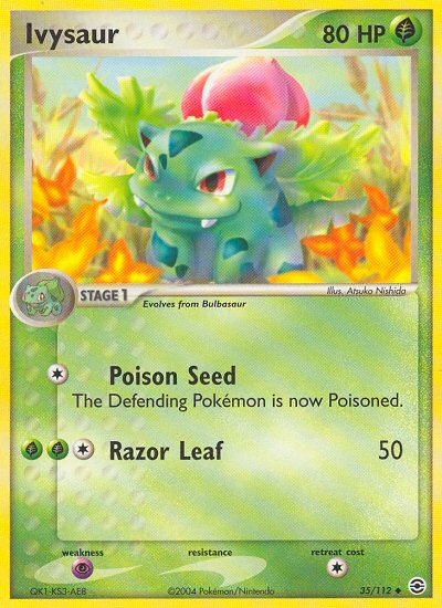 Ivysaur (35/112) [EX: FireRed & LeafGreen] - Card Brawlers | Quebec | Canada | Yu-Gi-Oh!