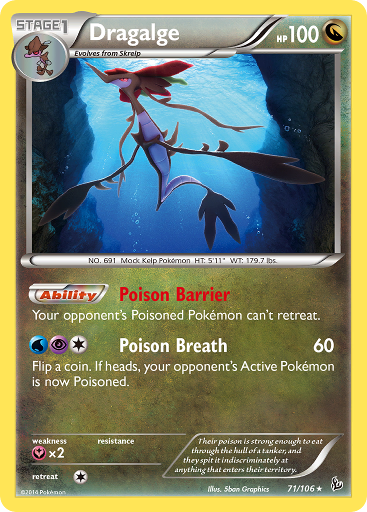 Dragalge (71/106) [XY: Flashfire] - Card Brawlers | Quebec | Canada | Yu-Gi-Oh!