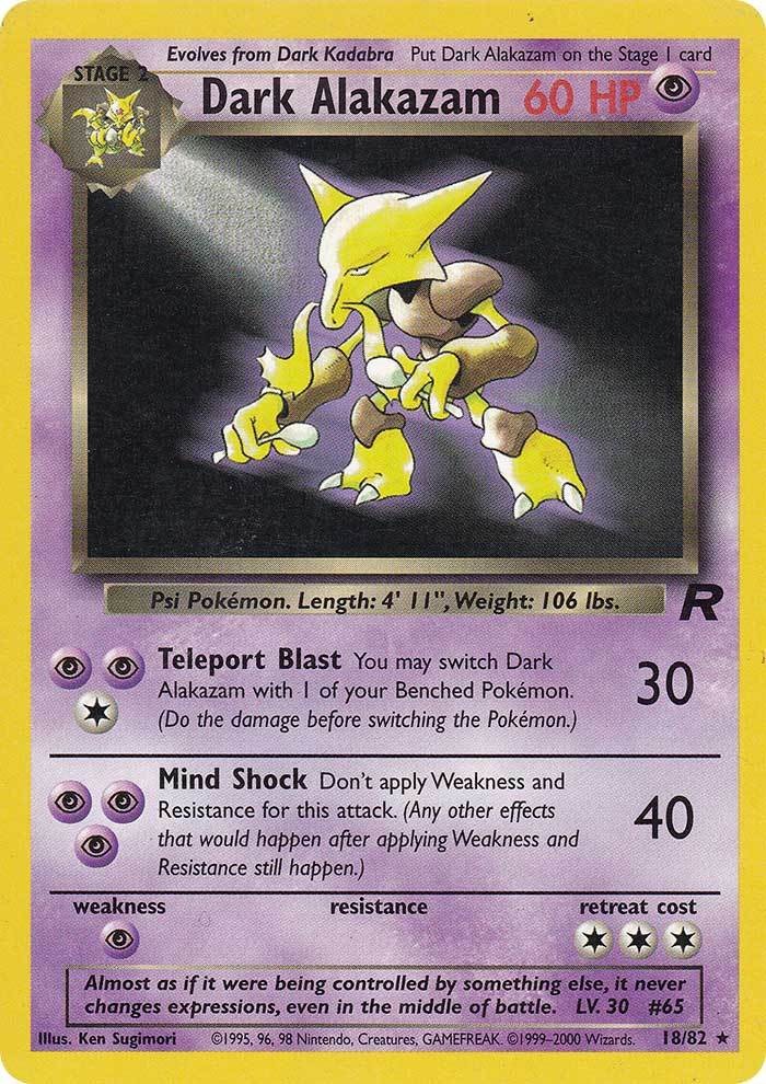 Dark Alakazam (18/82) [Team Rocket Unlimited] - Card Brawlers | Quebec | Canada | Yu-Gi-Oh!
