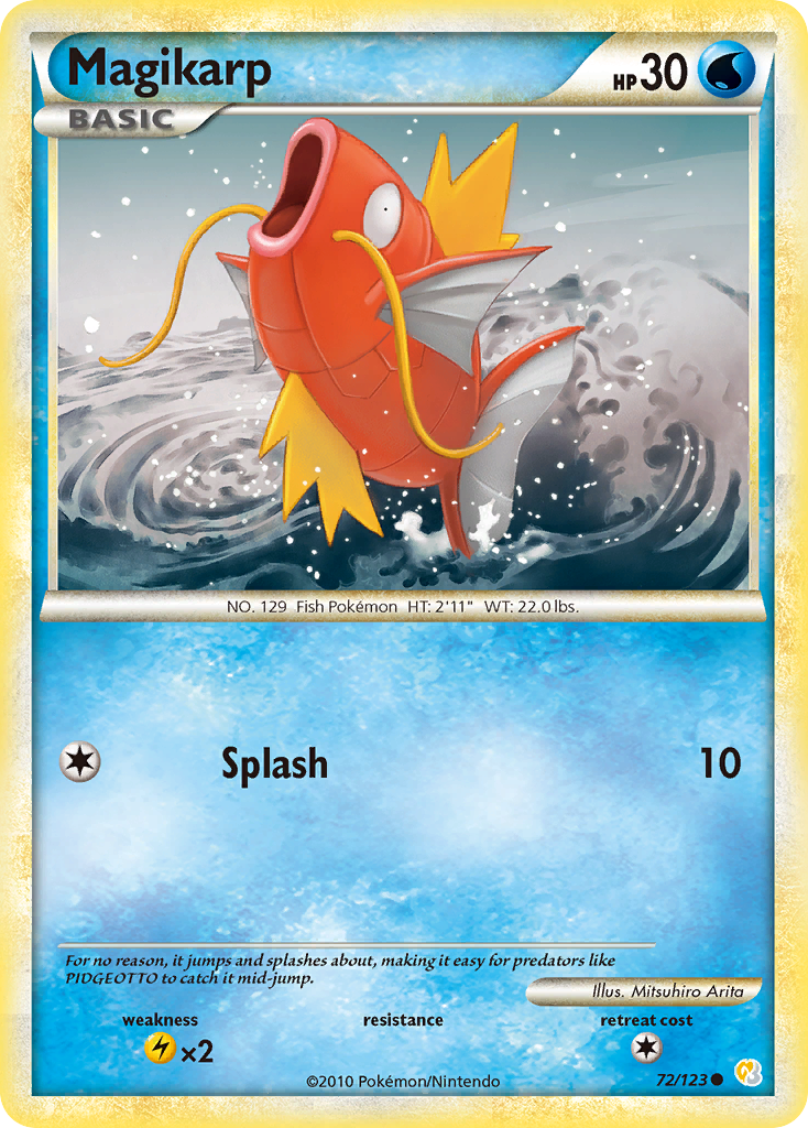 Magikarp (72/123) [HeartGold & SoulSilver: Base Set] - Card Brawlers | Quebec | Canada | Yu-Gi-Oh!