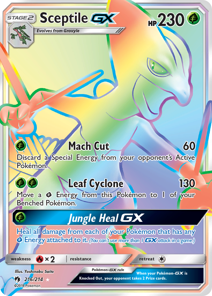 Sceptile GX (216/214) [Sun & Moon: Lost Thunder] - Card Brawlers | Quebec | Canada | Yu-Gi-Oh!