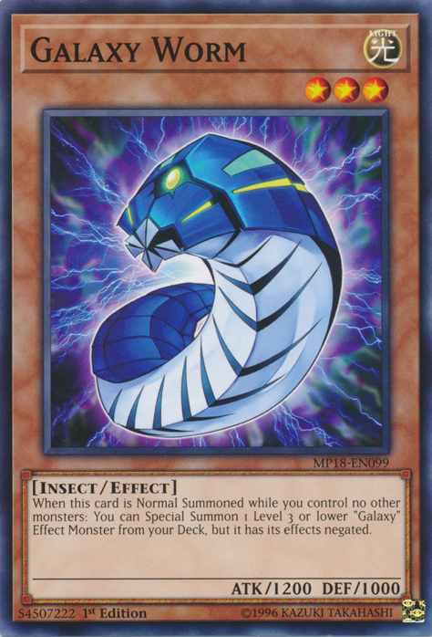 Galaxy Worm [MP18-EN099] Common - Card Brawlers | Quebec | Canada | Yu-Gi-Oh!