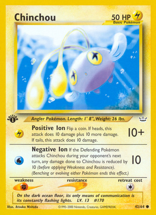 Chinchou (42/64) [Neo Revelation 1st Edition] - Card Brawlers | Quebec | Canada | Yu-Gi-Oh!