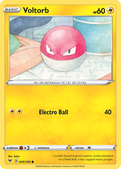 Voltorb (045/185) [Sword & Shield: Vivid Voltage] - Card Brawlers | Quebec | Canada | Yu-Gi-Oh!