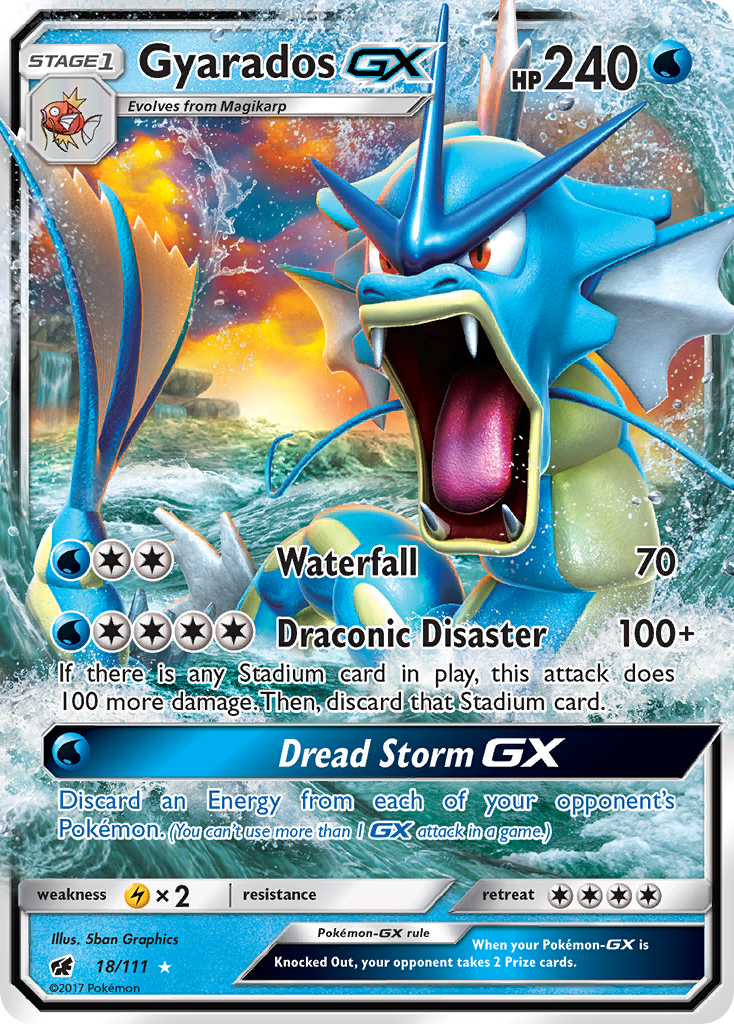 Gyarados GX (18/111) [Sun & Moon: Crimson Invasion] - Card Brawlers | Quebec | Canada | Yu-Gi-Oh!