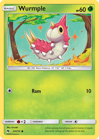 Wurmple (23/214) [Sun & Moon: Lost Thunder] - Card Brawlers | Quebec | Canada | Yu-Gi-Oh!