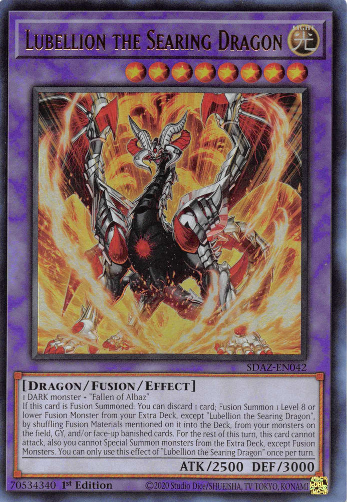 Lubellion the Searing Dragon [SDAZ-EN042] Ultra Rare - Card Brawlers | Quebec | Canada | Yu-Gi-Oh!
