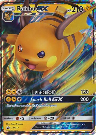 Raichu GX (SM213) (Jumbo Card) [Sun & Moon: Black Star Promos] - Card Brawlers | Quebec | Canada | Yu-Gi-Oh!