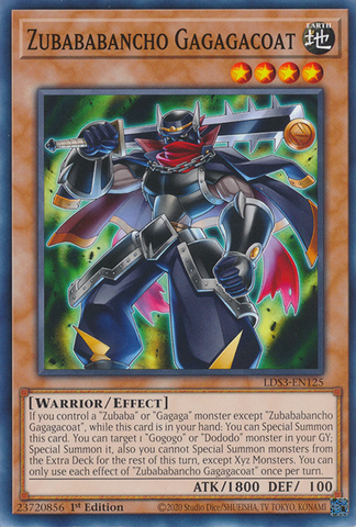 Zubababancho Gagagacoat [LDS3-EN125] Common - Card Brawlers | Quebec | Canada | Yu-Gi-Oh!