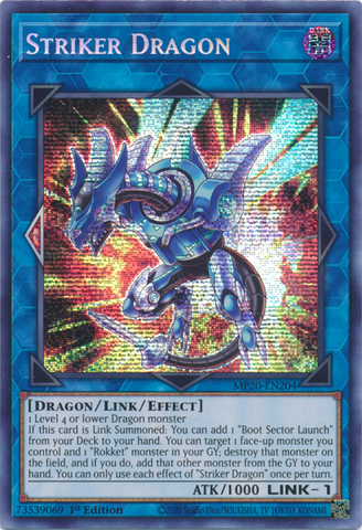 Striker Dragon [MP20-EN204] Prismatic Secret Rare - Card Brawlers | Quebec | Canada | Yu-Gi-Oh!